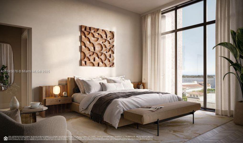 Furnished interior view inside a new home in The Avenue Coral Gables, Coral Gables (Image 5).