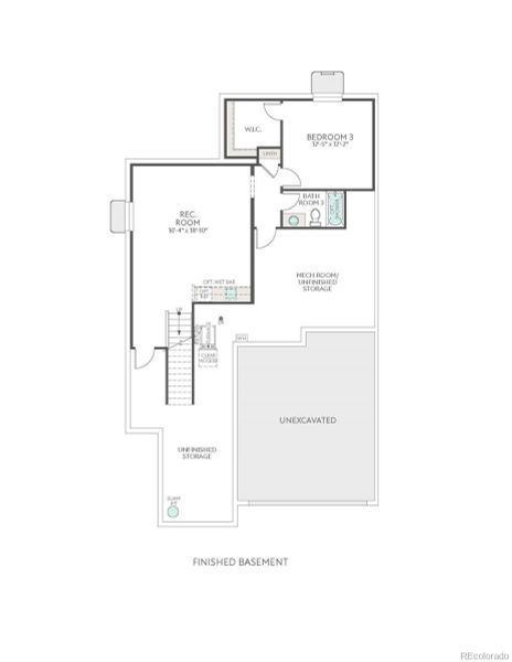 2D floor plan layout of this home in , Berthoud, CO (Image 3).