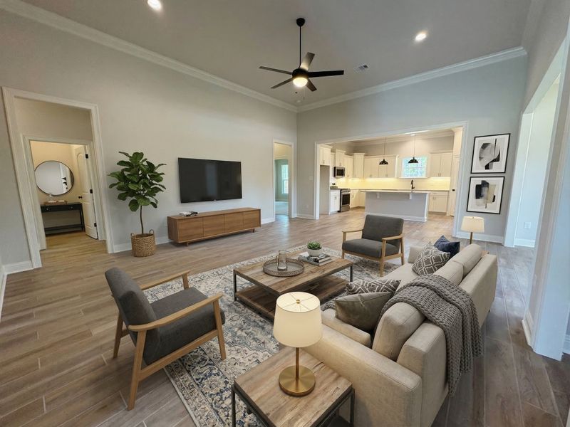 Front exterior of a new home in Longleaf, Lumberton, TX, highlighting curb appeal (Image 22).