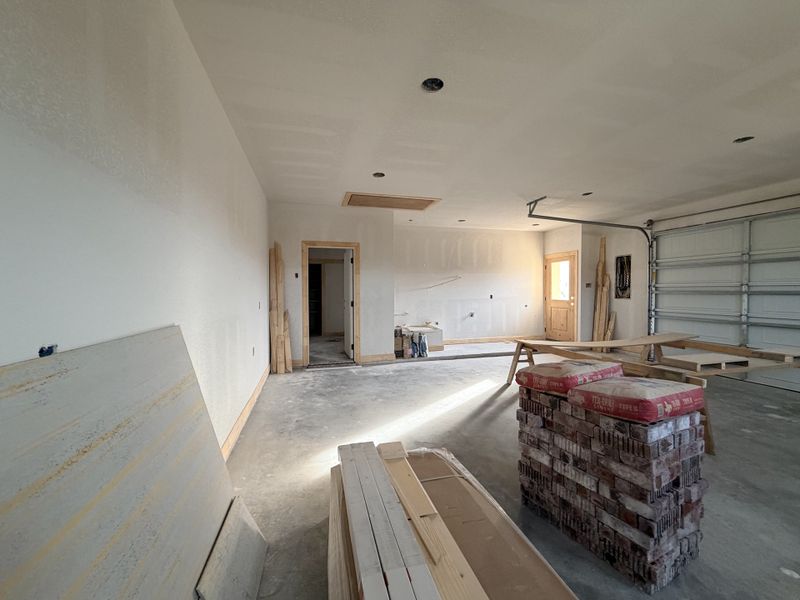 In-progress construction of a new home in Saddle Crest Estates, Weatherford, TX (Image 42).