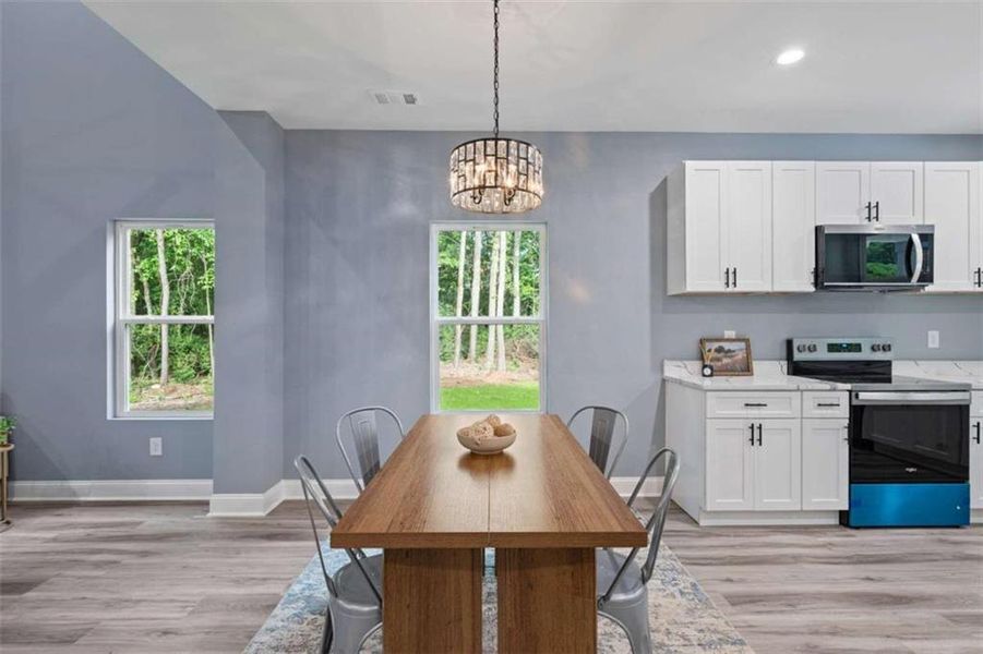 Furnished interior view inside a new home in , Commerce (Image 8).