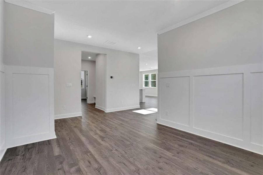 Spacious, unfurnished interior of a new home in The Paddocks at Doc Hughes, Buford (Image 22).