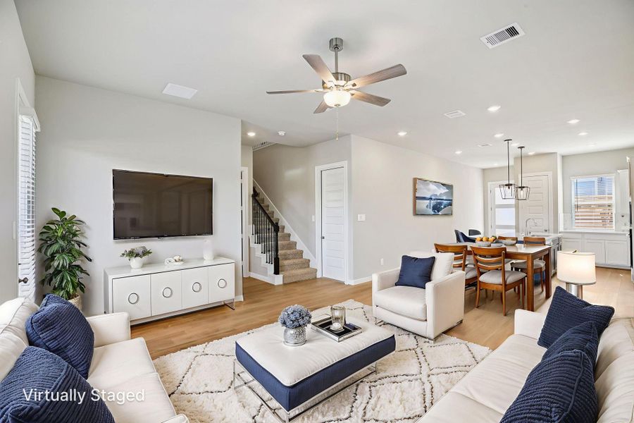 Furnished interior view inside a new home in Kemah Crossing - Luxe Series, Kemah (Image 17).