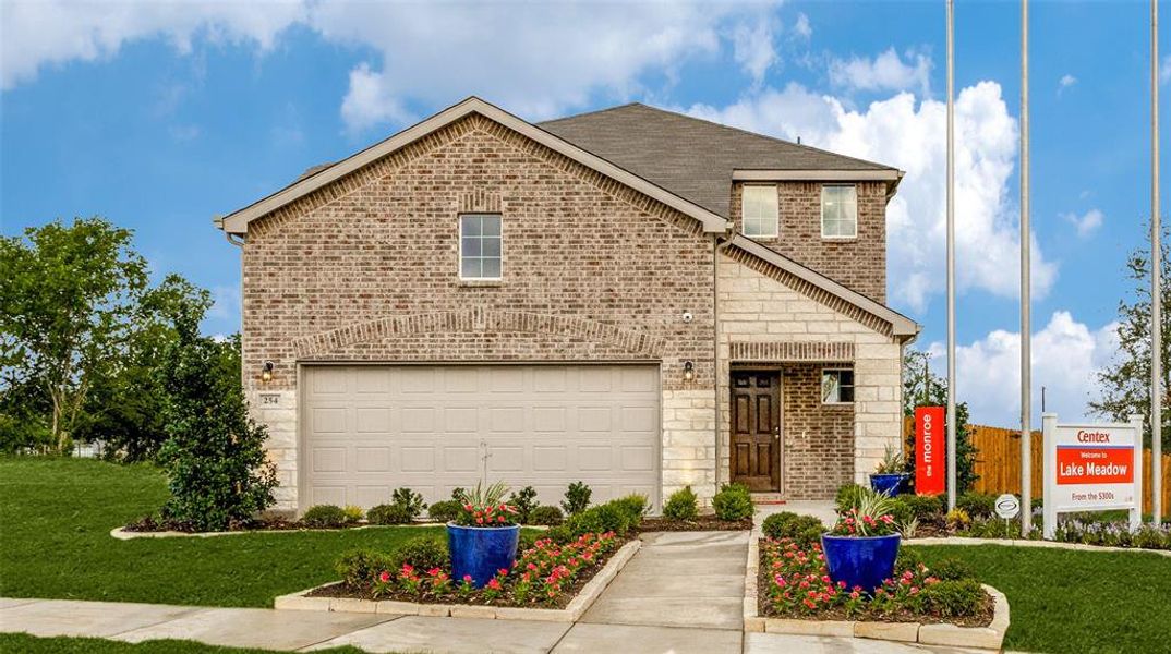 FORMER MODEL HOME: Stunning two-story home available at Lake Meadow in Princeton *driveway under construction