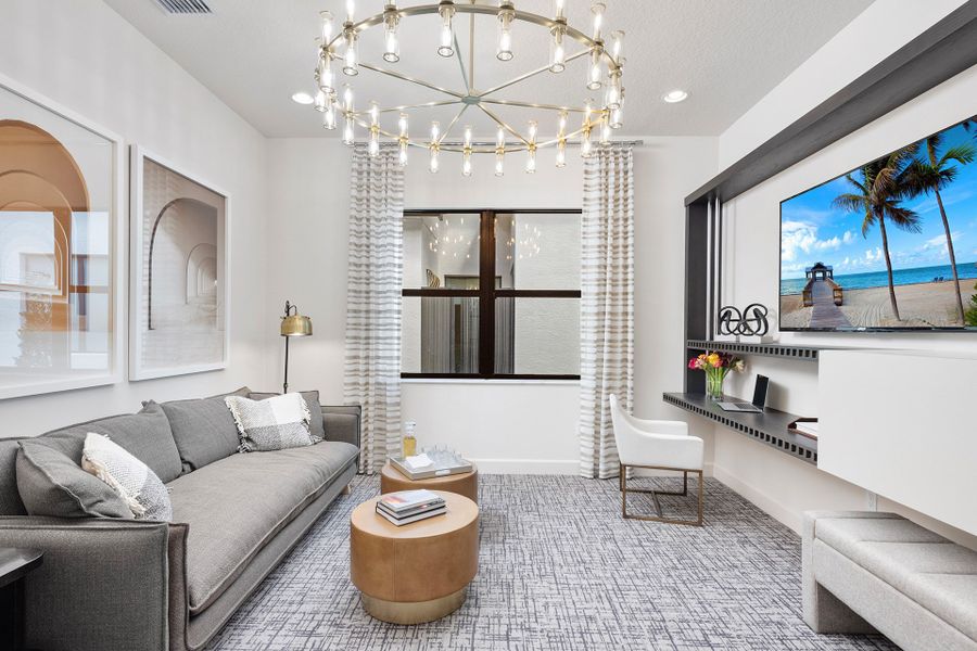 Representative furnished interior of a home built from the Bimini Grande by GL Homes in Valencia Del Mar, Boynton Beach (Image 11).