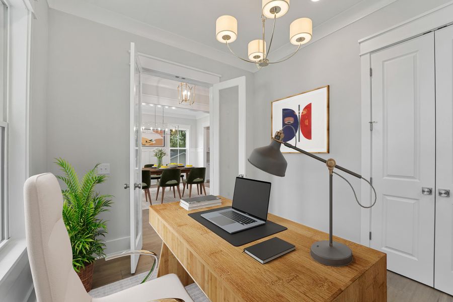 Furnished interior view inside a new home in , Johns Island (Image 19).