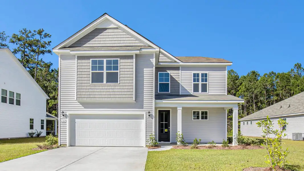 Representative exterior photo of a completed home built from the Belfort by D.R. Horton in Riverlake, Supply, NC (Image 22).