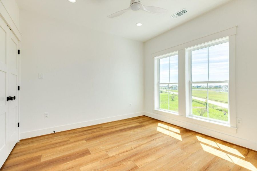secondary bedroom with water views