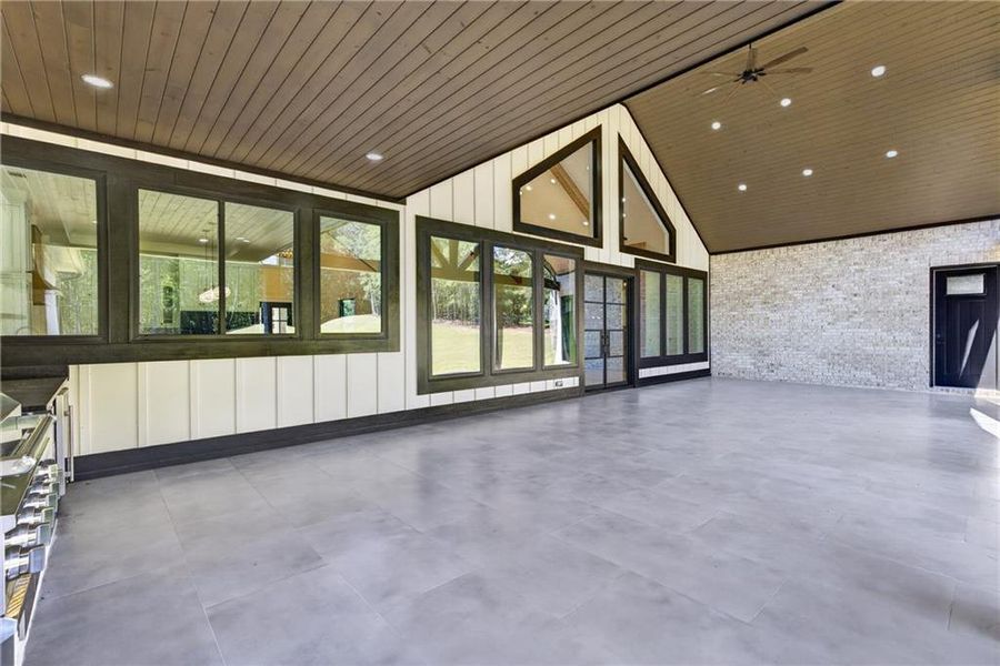 Exterior details and patio area of a home in , Monroe (Image 40).