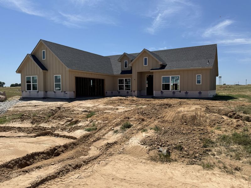 In-progress construction of a new home in Stagecoach Crossing, Bridgeport, TX (Image 4). In-progress construction of a new home in Stagecoach Crossing, Bridgeport, TX (Image 4).