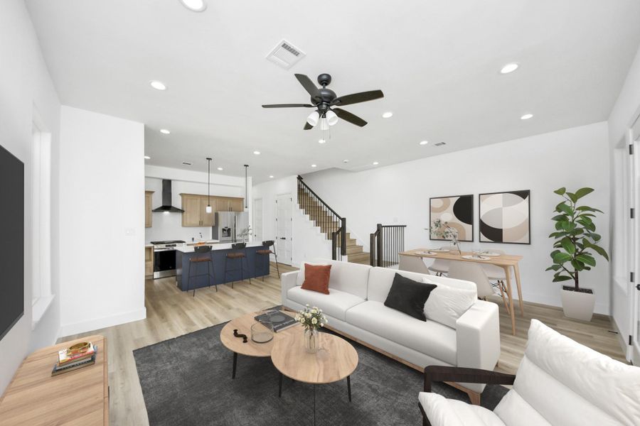 Open concept design, perfect for entertaining. Open concept design, perfect for entertaining.