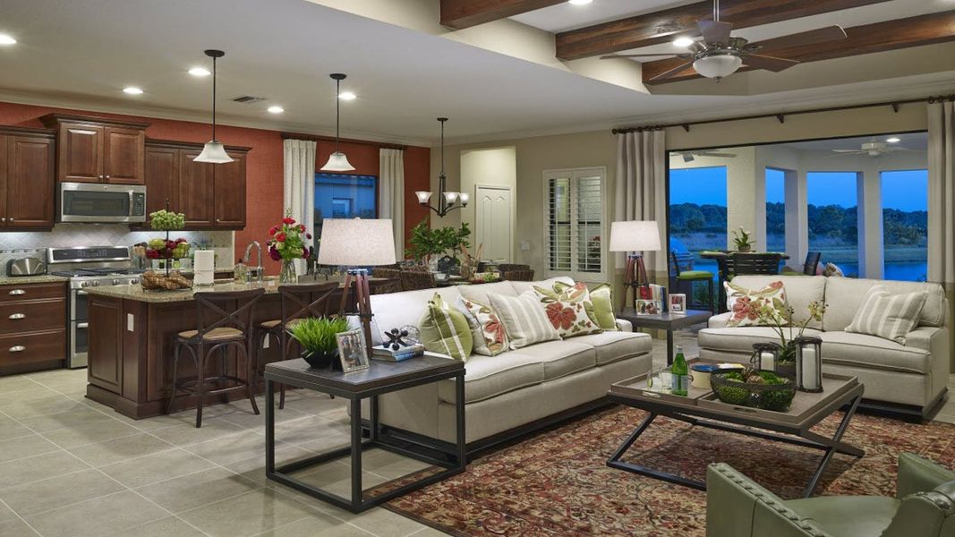Furnished interior view inside a new home in Boca Royale Golf and Country Club at Wellen Park, Englewood (Image 6). Furnished interior view inside a new home in Boca Royale Golf and Country Club at Wellen Park, Englewood (Image 6).