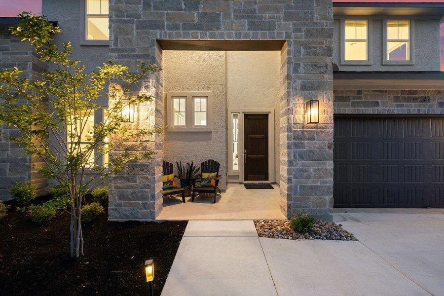 Exterior details and patio area of a home in Sweetwater, Austin (Image 20).