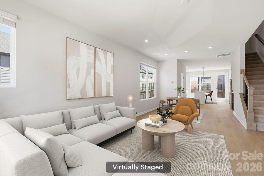 Furnished interior view inside a new home in , Charlotte (Image 18).