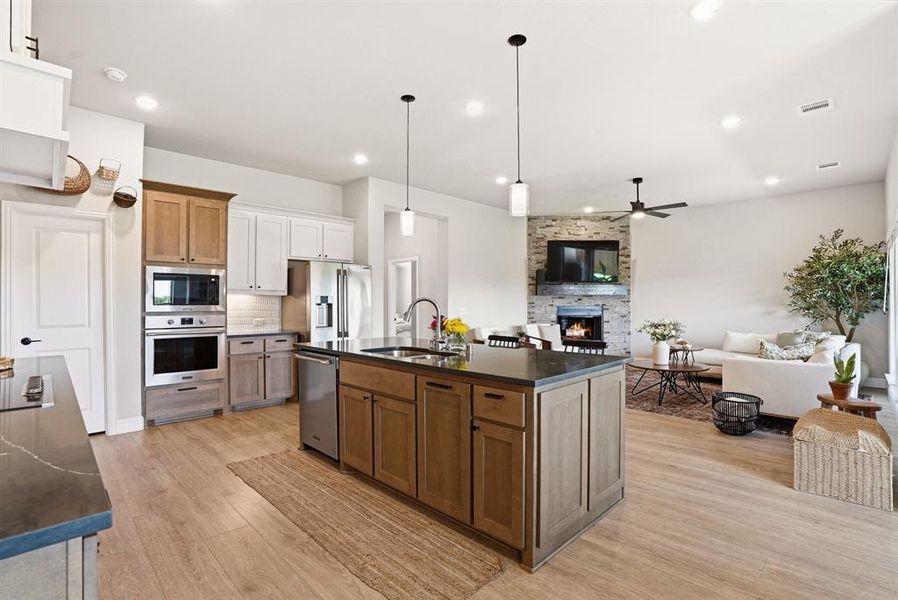 Furnished interior view inside a new home in Hayes Crossing, Midlothian (Image 5).