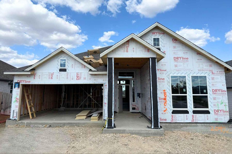 Unfinished property with a garage Unfinished property with a garage