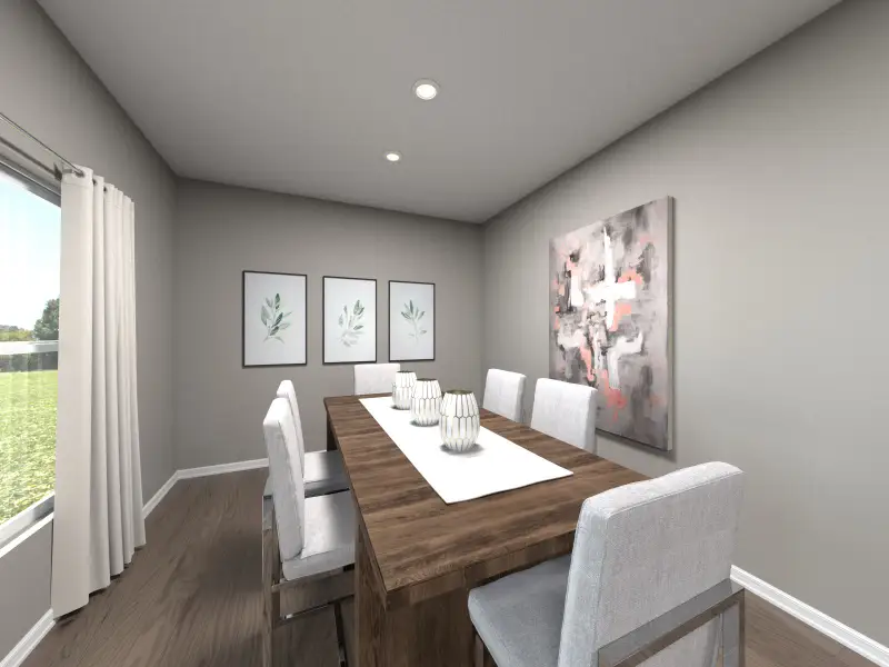 Furnished interior view inside a new home in Colony at Cole Springs - Arbor Collection, Buda (Image 4).