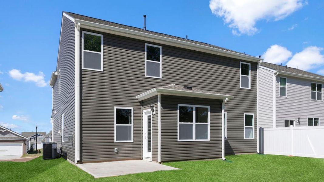 Exterior details and patio area of a home in Spring Ridge, Anderson (Image 28).