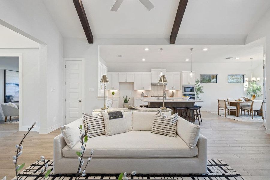 Furnished interior view inside a new home in Sweetwater, Austin (Image 18).