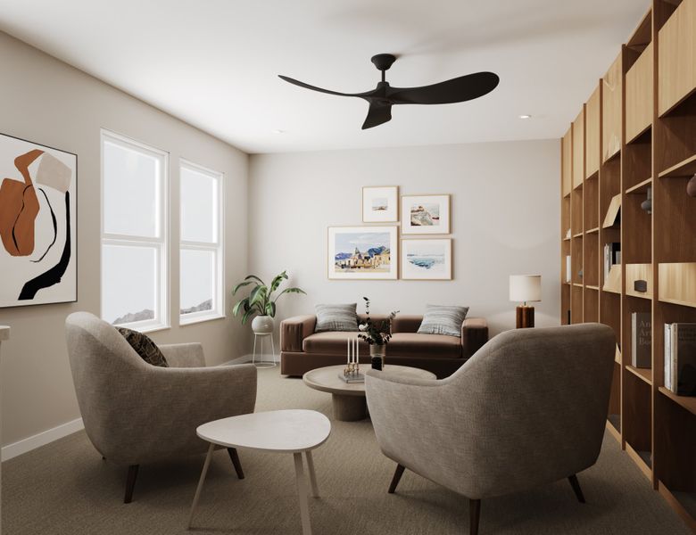 Furnished interior view inside a new home in Montana Vista - Summit: Summit, Buckeye (Image 18).