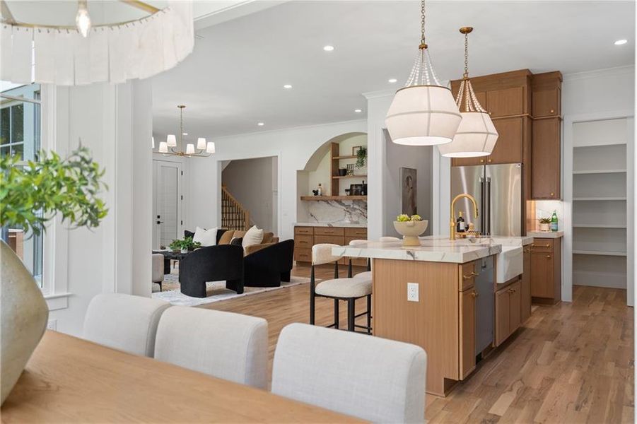 Furnished interior view inside a new home in , Brookhaven (Image 17).