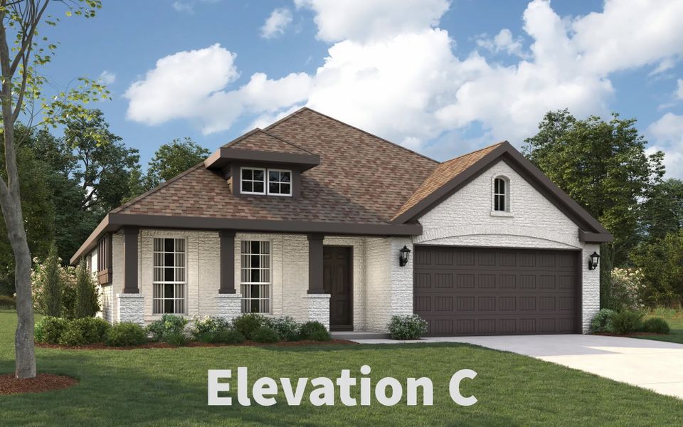 Representative exterior photo of a completed home built from the Kirlin by Stonehollow Homes in Meadow Vista, Anna, TX (Image 16).