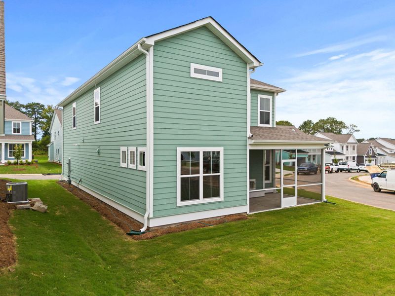 Exterior details and patio area of a home in Sweetgrass Station, Summerville (Image 19).