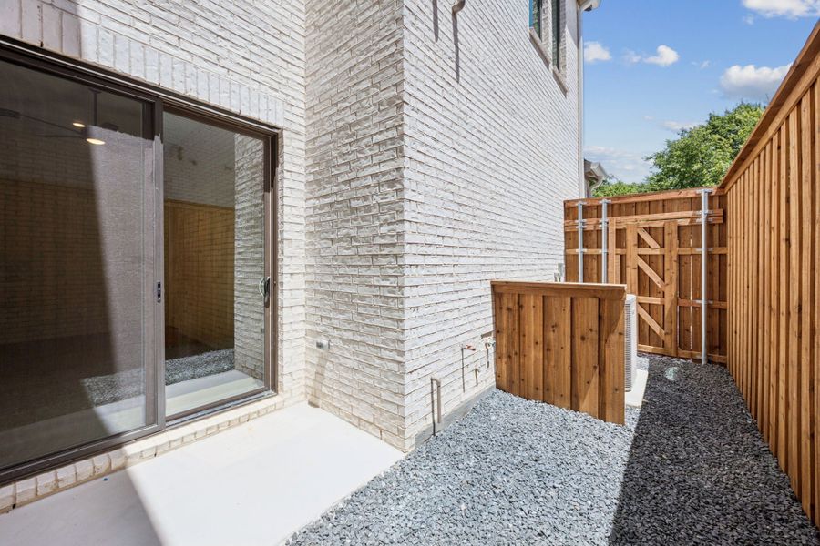 Representative exterior details of a home built from the Washington by Centre Living Homes in Newman Village Townhomes, Frisco (Image 3).