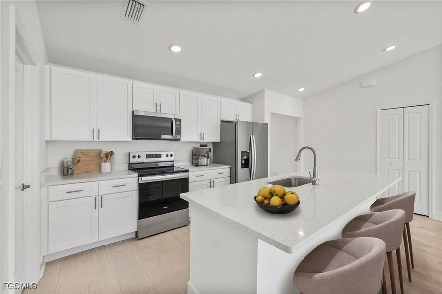 Furnished interior view inside a new home in Cape Coral, Cape Coral (Image 6). Furnished interior view inside a new home in Cape Coral, Cape Coral (Image 6).