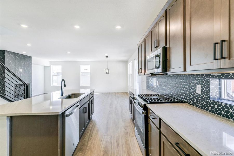 Furnished interior view inside a new home in Terrain Oak Valley, Castle Rock (Image 7).