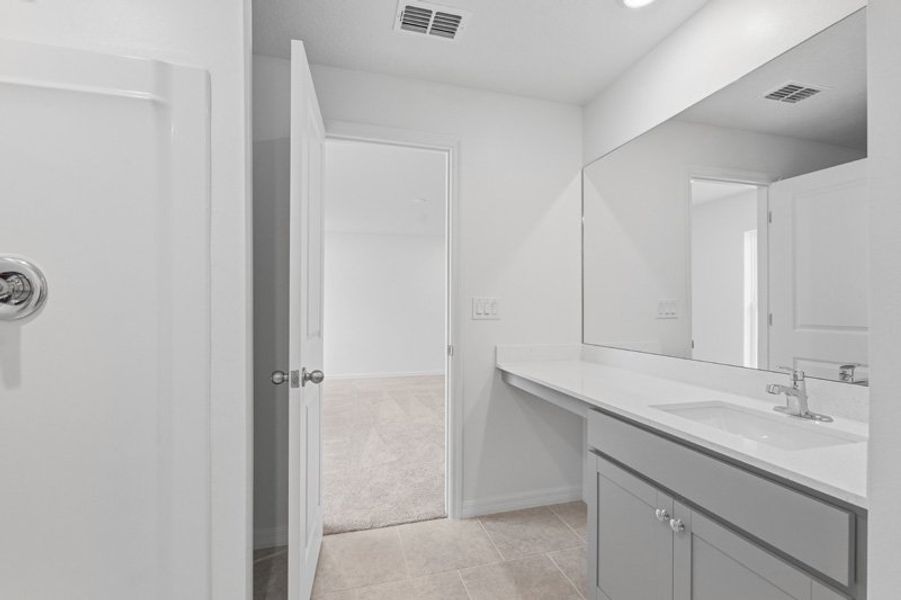 Furnished interior view inside a new home in Richmond Cove, Palm Bay (Image 17). Furnished interior view inside a new home in Richmond Cove, Palm Bay (Image 17).