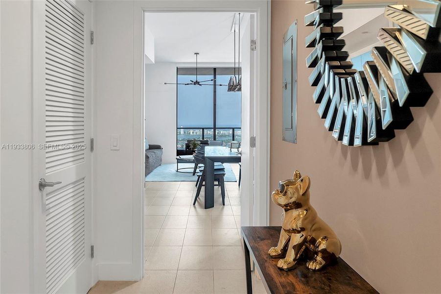 Furnished interior view inside a new home in , Miami (Image 17).