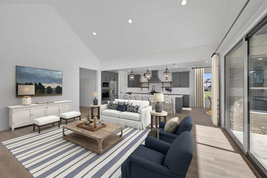 Furnished interior view inside a new home in Kreymer at the Park, Wylie (Image 10).