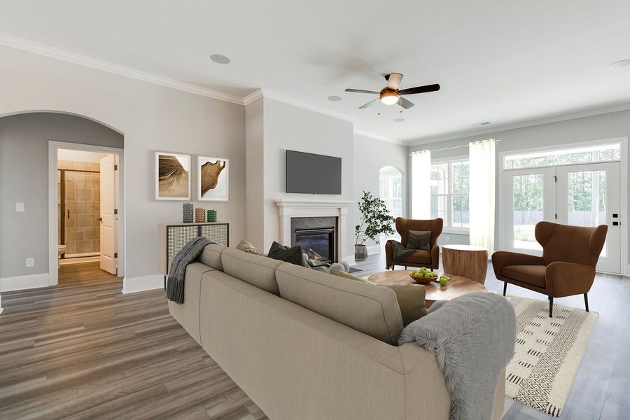 Representative furnished interior of a home built from the Campbell - Elite Collection by Mungo Homes in Walnut Grove, Easley (Image 4).
