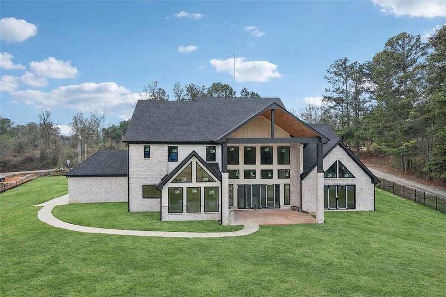 Front exterior of a new home in , Buford, GA, highlighting curb appeal (Image 17).