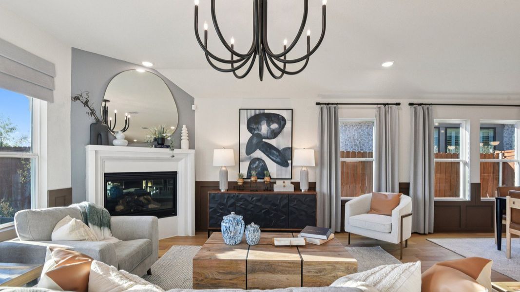 Representative furnished interior of a home built from the Fiji by DRB Homes in Sunflower Ridge, New Braunfels (Image 6).