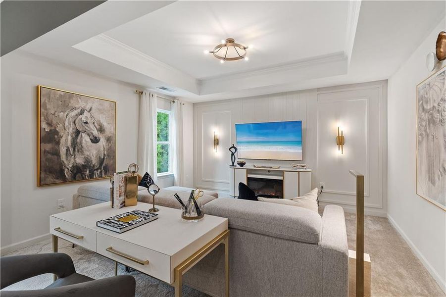 Furnished interior view inside a new home in Northcroft, Lawrenceville (Image 43).