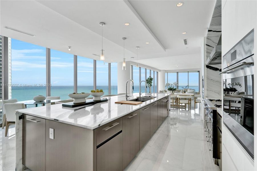 Furnished interior view inside a new home in The Estates at Acqualina, Sunny Isles Beach (Image 6). Furnished interior view inside a new home in The Estates at Acqualina, Sunny Isles Beach (Image 6).