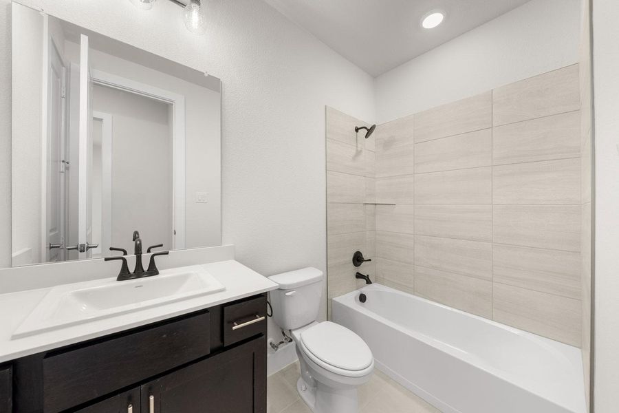 Furnished interior view inside a new home in Discovery Collection at Painted Tree Village, McKinney (Image 12). Furnished interior view inside a new home in Discovery Collection at Painted Tree Village, McKinney (Image 12).