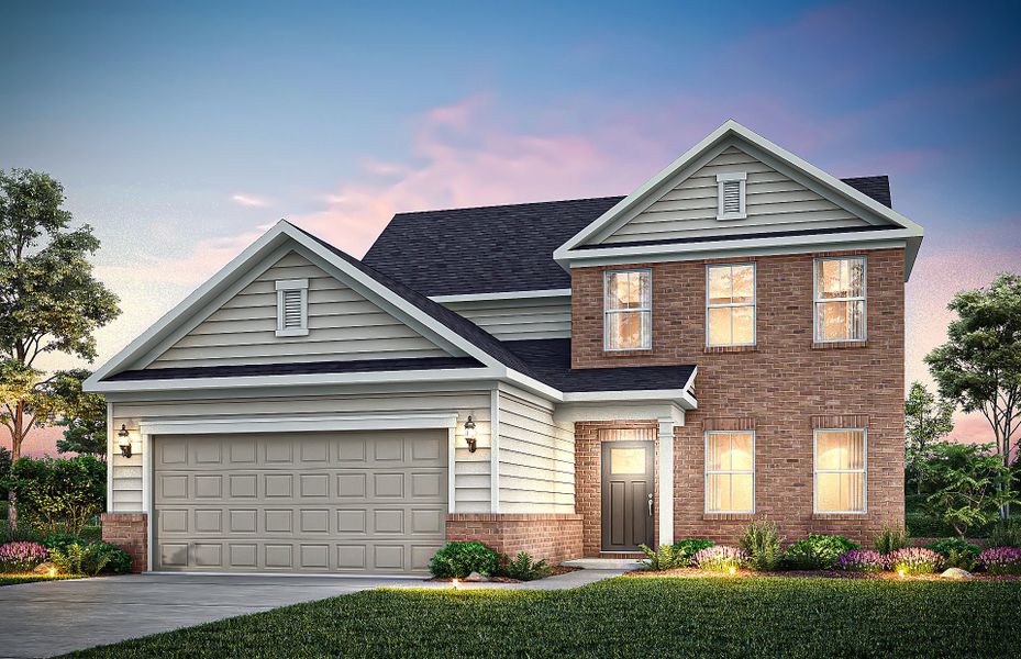 Representative exterior photo of a completed home built from the Hartwell by Pulte Homes in Watermist at Mirror Lake, Villa Rica, GA (Image 20).