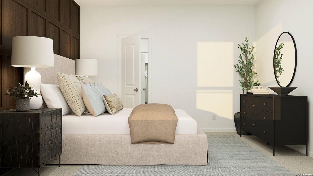 Furnished interior view inside a new home in , San Antonio (Image 22).