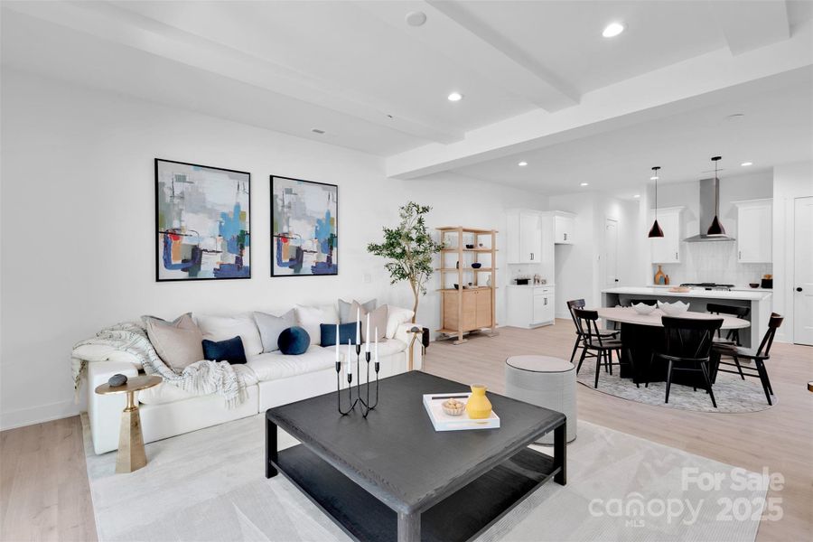 Furnished interior view inside a new home in , Charlotte (Image 11).