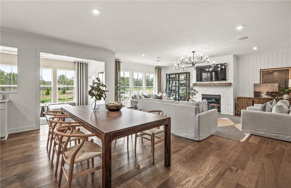 Furnished interior view inside a new home in Oakwood, Cumming (Image 23). Furnished interior view inside a new home in Oakwood, Cumming (Image 23).