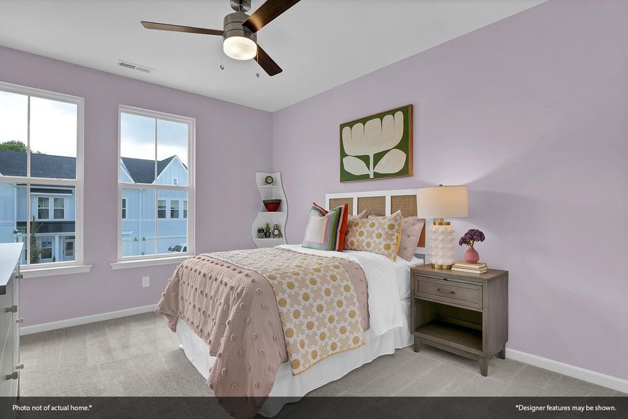 Furnished interior view inside a new home in Ovation at Sweetbrier, Durham (Image 22).