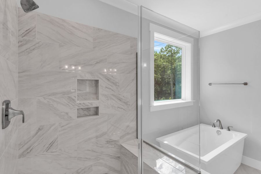 Representative furnished interior of a home built from the The Hampton by RobuckHomes in Stonehenge, Raleigh (Image 17).