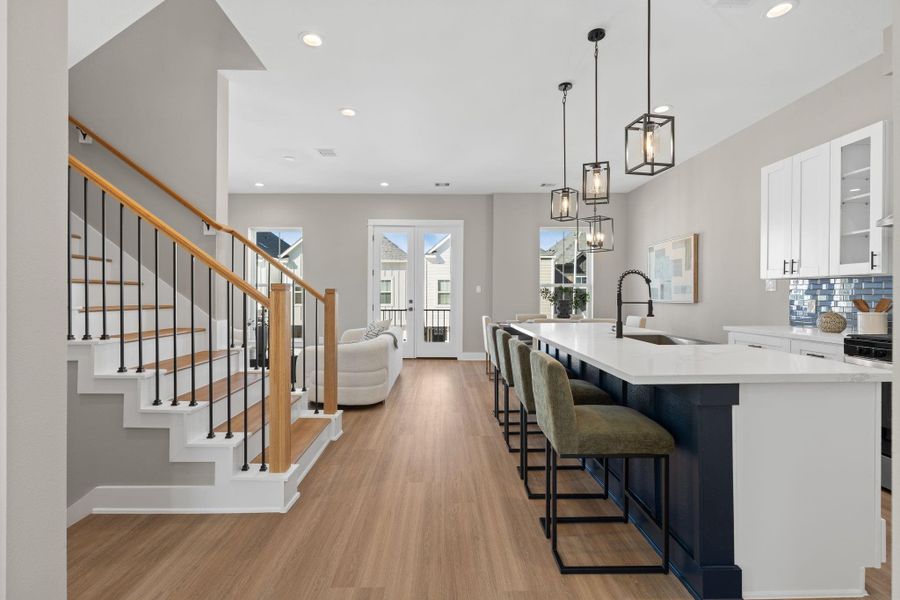 Furnished interior view inside a new home in , Houston (Image 34).