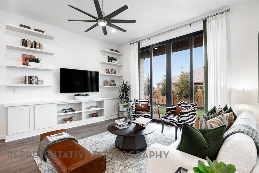 Furnished interior view inside a new home in 6 Creeks at Waterridge: 60ft. lots, Kyle (Image 19).