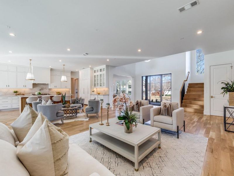 Furnished interior view inside a new home in , Dallas (Image 17).