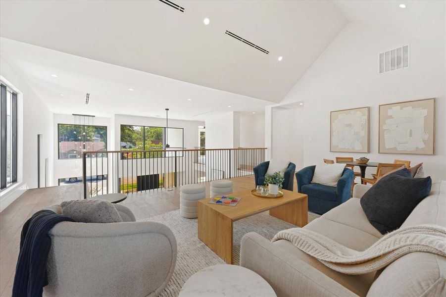 Furnished interior view inside a new home in , Dallas (Image 6).