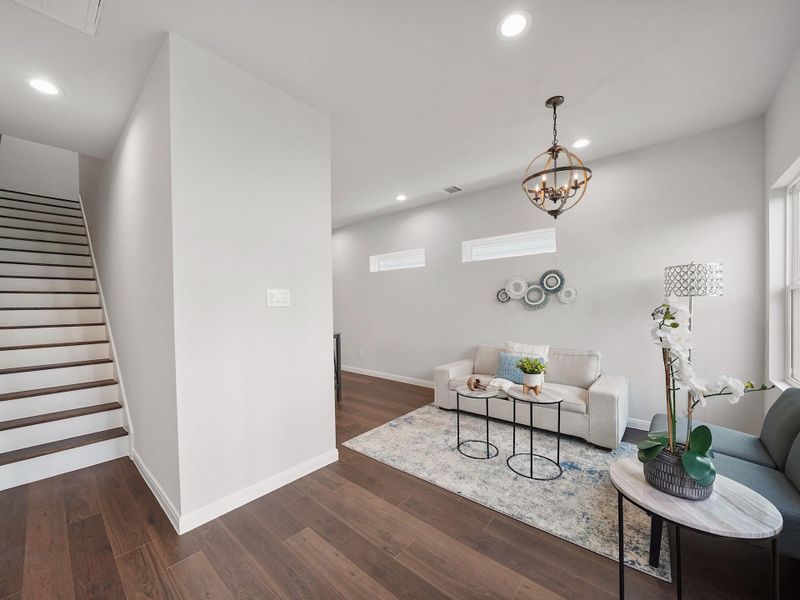 Furnished interior view inside a new home in , Spring (Image 3).